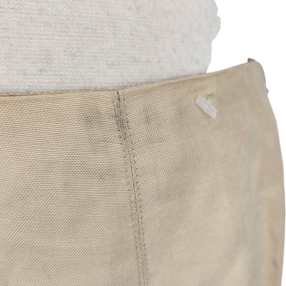 SALE Vintage Dana Buchman Silk Linen Blend Beaded Flower Applique Pleated Skirt - Picture 6 of 6